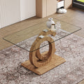 Large Modern Minimalist Rectangular Glass Dining Table Suitable For 6 8 People With A 0.39