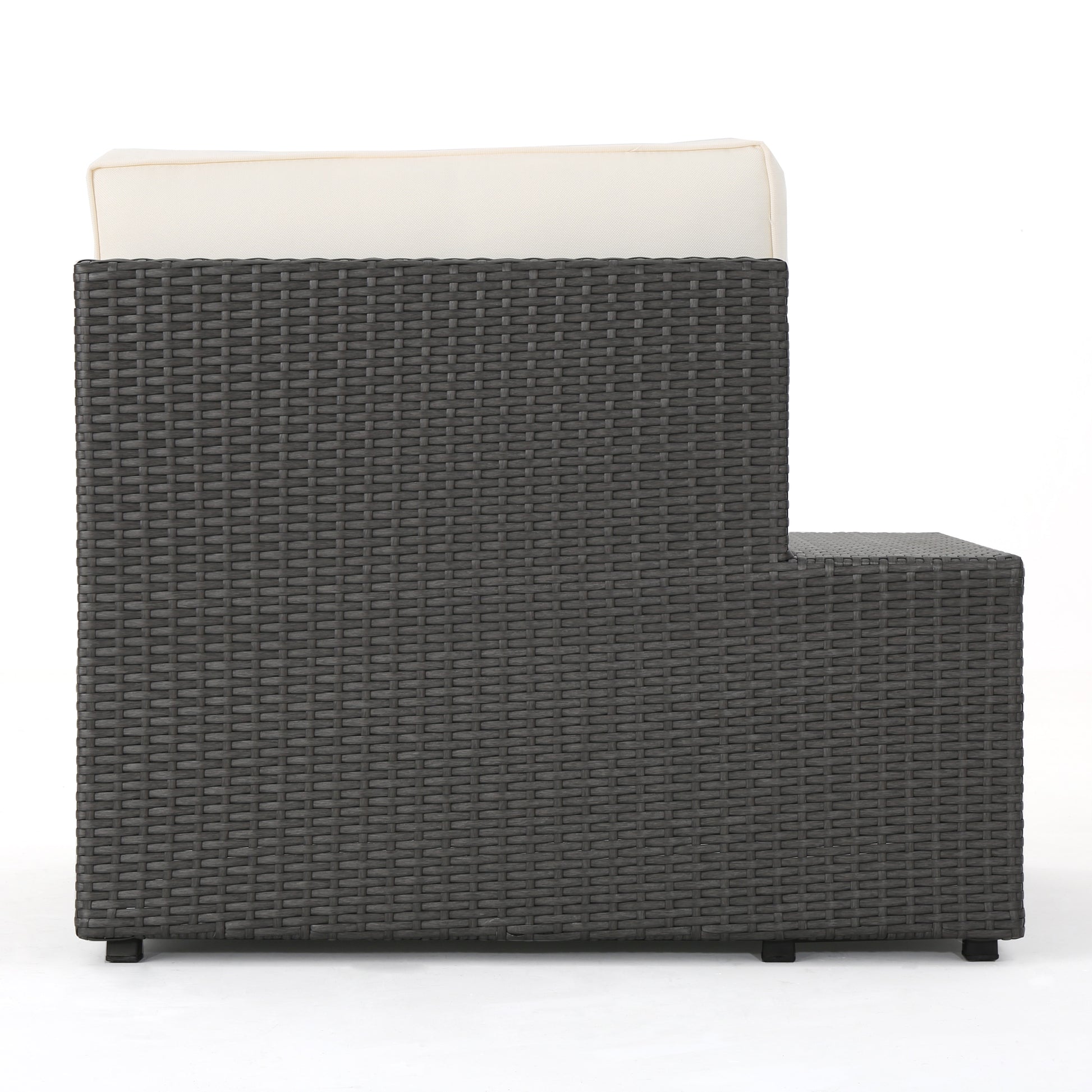 Santa Cruz 4Pc Set Grey Pe Rattan Iron