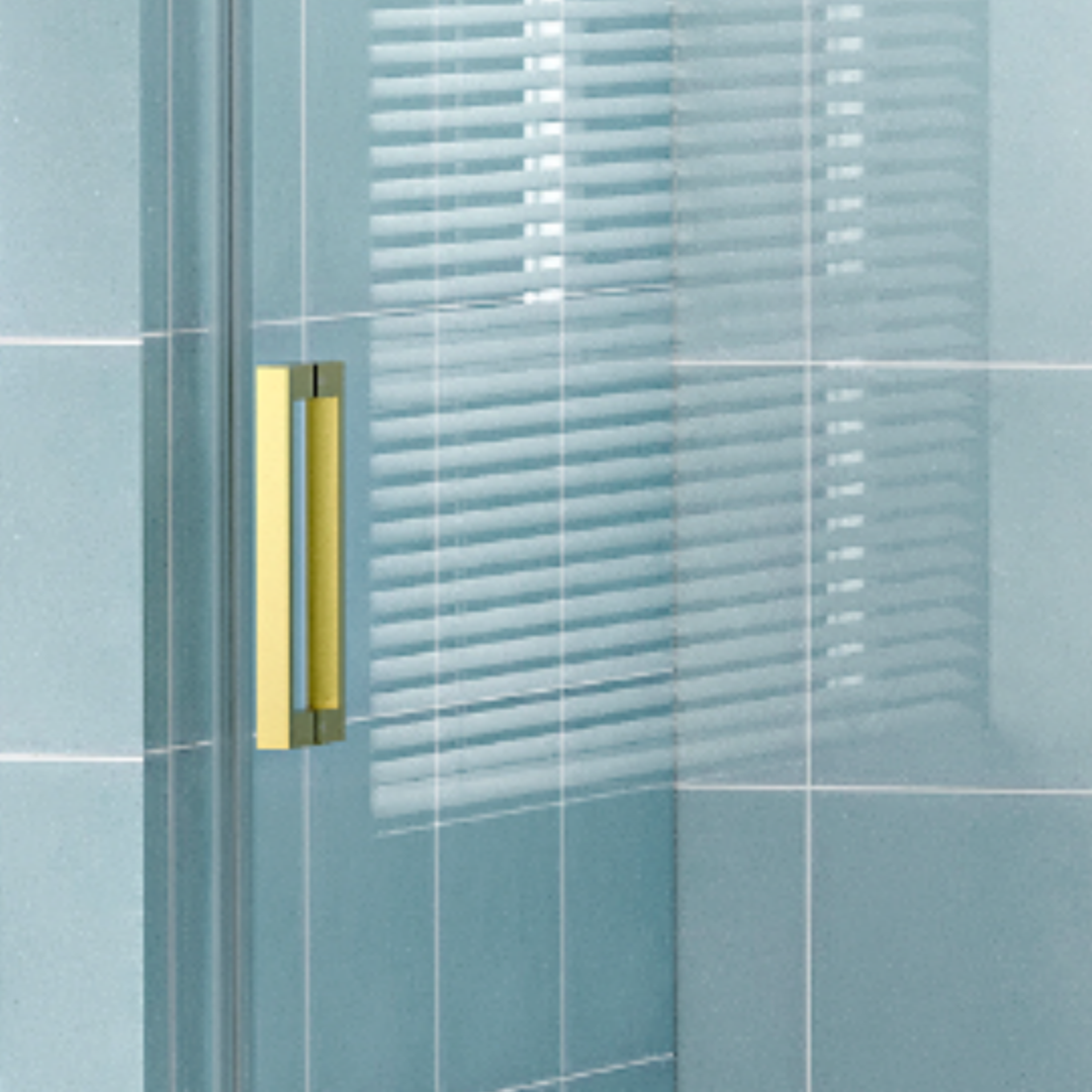 Shower Door Handle Only, 24D01P18 Gx Gold Stainless Steel