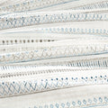 3 Piece Printed Microfiber Seersucker Quilt Set Taupe Blue King Cal King King Taupe Blue Polyester