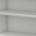 Kitchen Pantry Cabinet, Tall Storage Cabinet With Glass Doors & Adjustable Shelves, Cabinet Cupboard For Kitchen, Living Room, Dinning Room, White White Kitchen Modern Glass Doors Steel