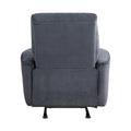 Modern Living Room 1Pc Power Rocker Reclining Chair Dark Gray Velvet Upholstery Solid Wood Frame Luxury Home Furniture Dark Gray Velvet Wood Primary Living Space Modern Solid Wood
