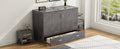 Queen Size Murphy Bed With Built In Charging Station, Antique Grey Box Spring Not Required Queen Antique Gray Wood Pine Wood