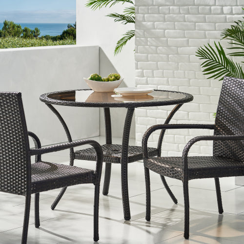 Outdoor Resin Table, Old Version 56225.00Tblbrn Brown Resin