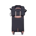 4 Piece Set 16 20 24 28 ,Softshell Suitcase Spinner Wheels Terylene Luggage Sets Carry On Suitcase Luggage Lightweight Durable Suitcase Black Black Polyester
