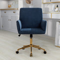 Ts Office Chair Blue Corduroy