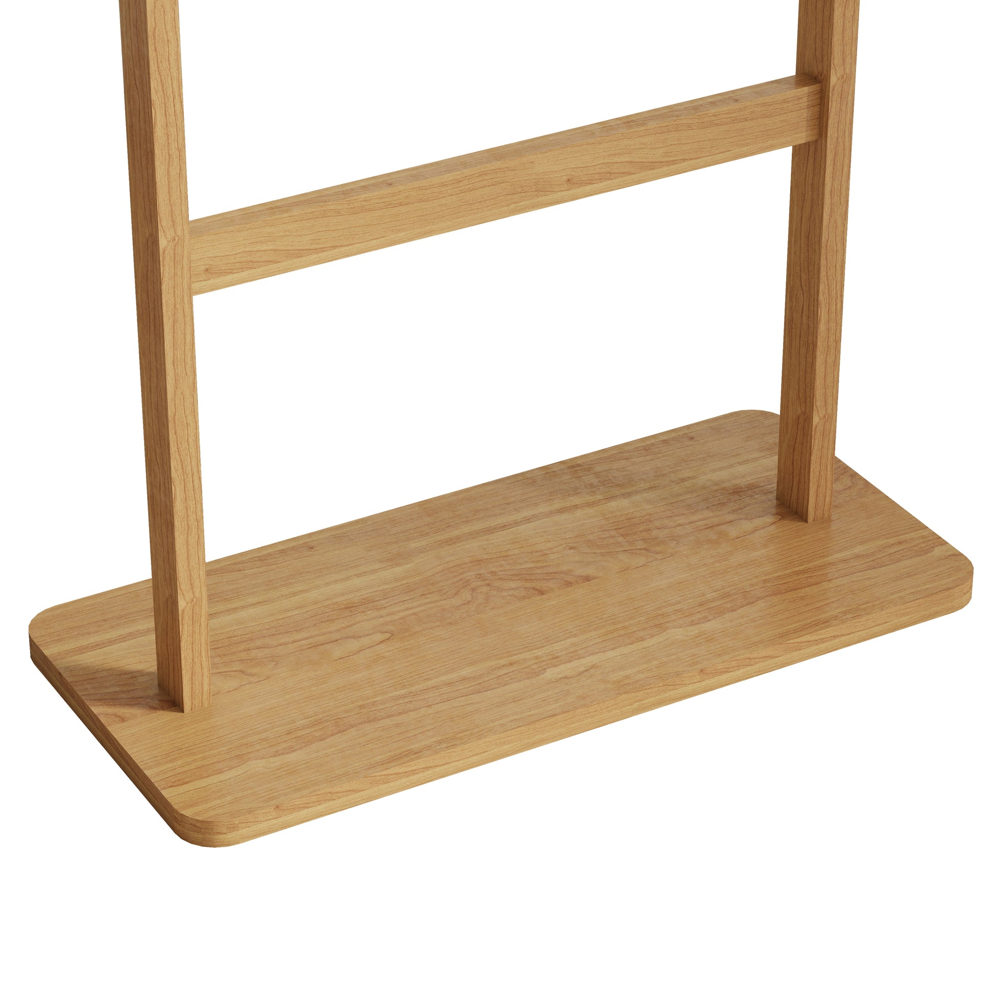 Coat Racks Solid Wood Hanger 23.6* 11*64.1In Solid Environmental Protection Easy To Assemble Beautiful Can Be Placed In The Bedroom Entrance Living Room Burly Wood Natural Wood Wash Light Brown