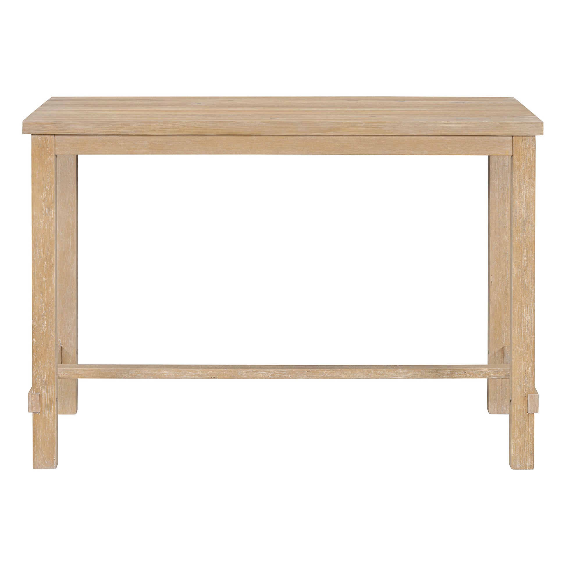 5 Piece Counter Height Dining Set, Classic Elegant Table And 4 Chairs In Natural Wood Wash Natural Wood Wash Solid Wood