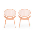 Elba Chair Set Of 2 Orange Iron
