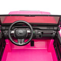 24V Two Seater Kids Ride On Car W Parents Remote Control, Licensed Toyota Lc250,220W Motors,With Shovel,Three Point Seat Belt,Slow Start,Speed Adjustment,Bluetooth,Music For Kids Aged 3 . Pink 100 149 Lbs Polypropylene