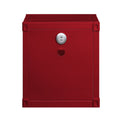 Red Nightstand With Open Shelf Red Bedroom Contemporary,Industrial Shelf Metal