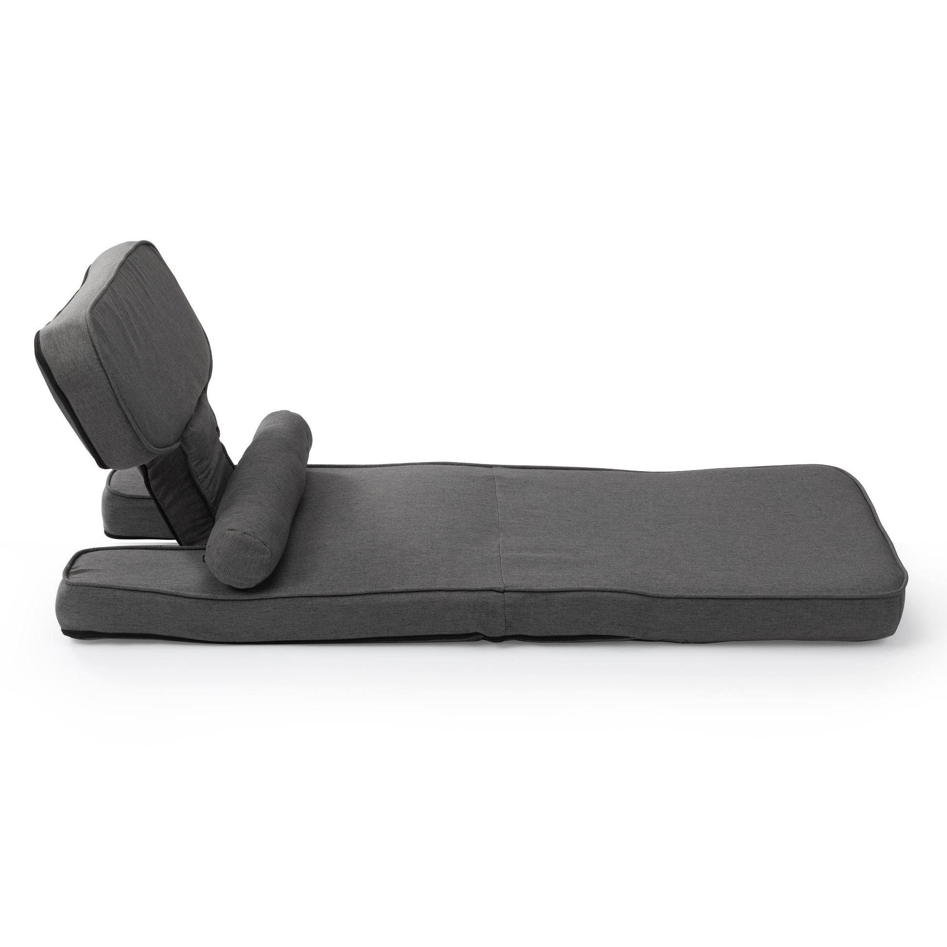 Convertible Sofa Bed With Detachable Cove Gray Gray Cotton