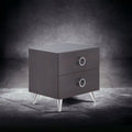 Elms Espresso Finish Accent Table Espresso Synthetic Wood