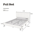1Pc Full Size Bed Beautiful Gray Polyfiber Vertical Tufted Hb Platform Bedframe Slats Bedroom Furniture Box Spring Not Required Full Grey,Light Gray Wood Bedroom Modern,Transitional Rubberwood Bed