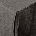 3 Piece Split Corner Pleated Quilted Bedspread Dark Grey Queen Dark Grey Polyester