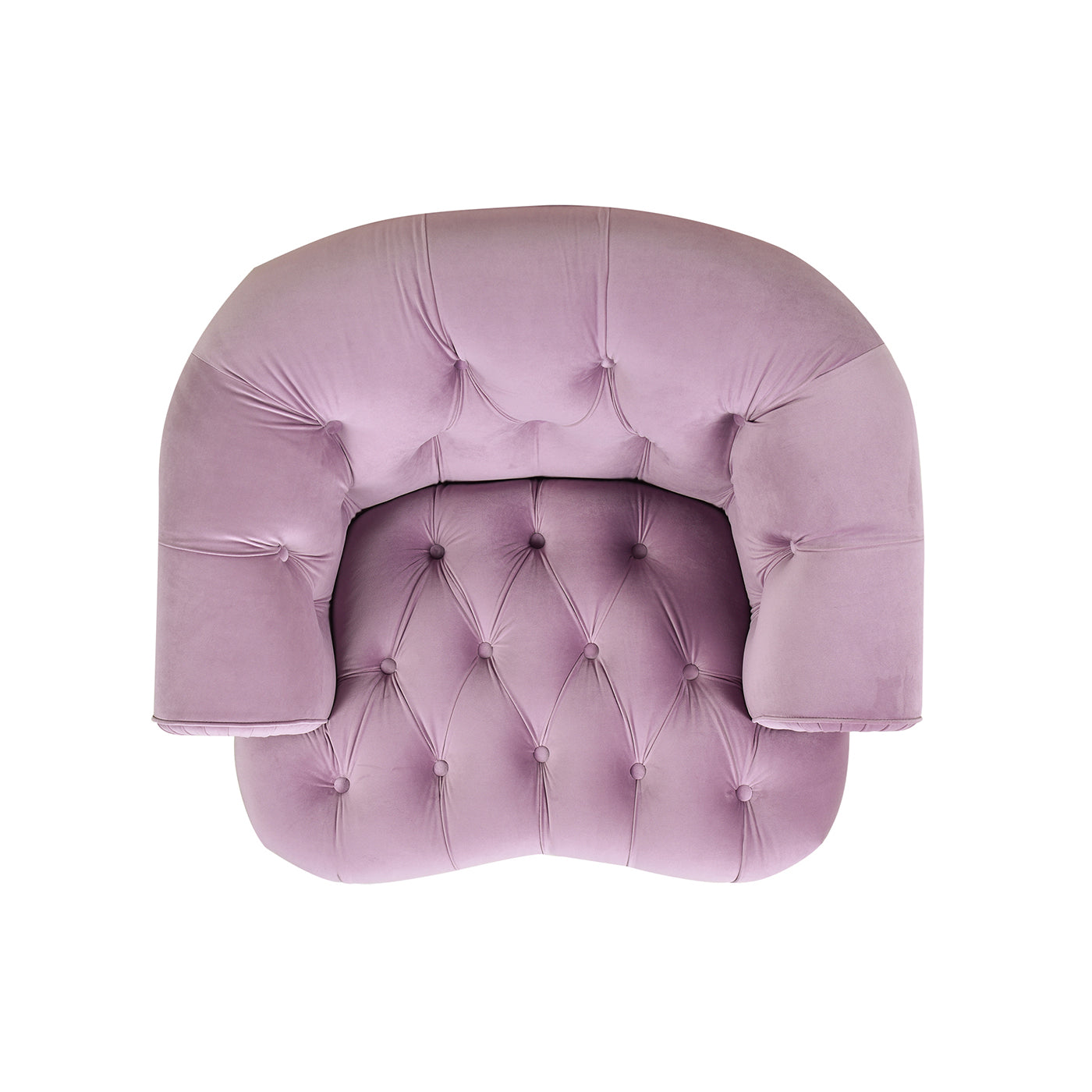 La Rosa Victorian Tufted Upholstered Accent Chair, Lavender Velvet Lavender Purple Foam Velvet