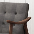 Lydia Sofa 1 Seater Dark Grey Fabric