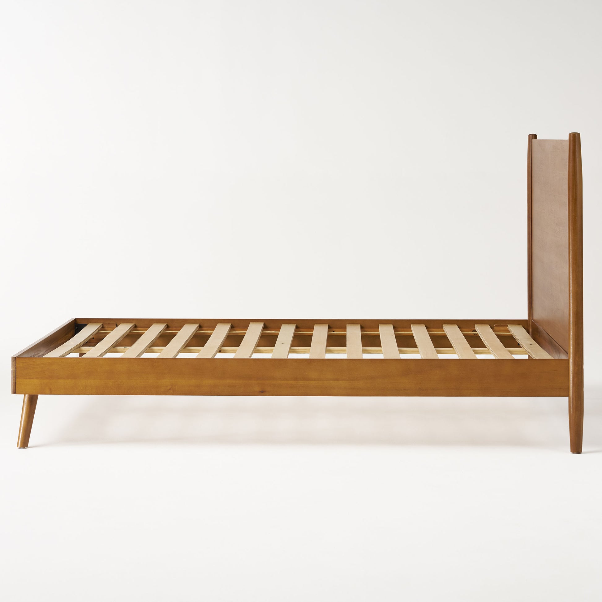 Cohron Solid Wood Platform Bed Cal King Bed California King Natural Acacia Wood
