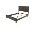 Rustic Contemporary Espresso 1Pc Queen Size Bed Wooden X Design Hb Unique Look Bedroom Furniture Box Spring Required Queen Espresso Espresso Wood Bedroom Contemporary,Modern,Transitional Rubberwood
