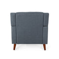 Greenmont Upholstered Armchair Dark Grey Fabric