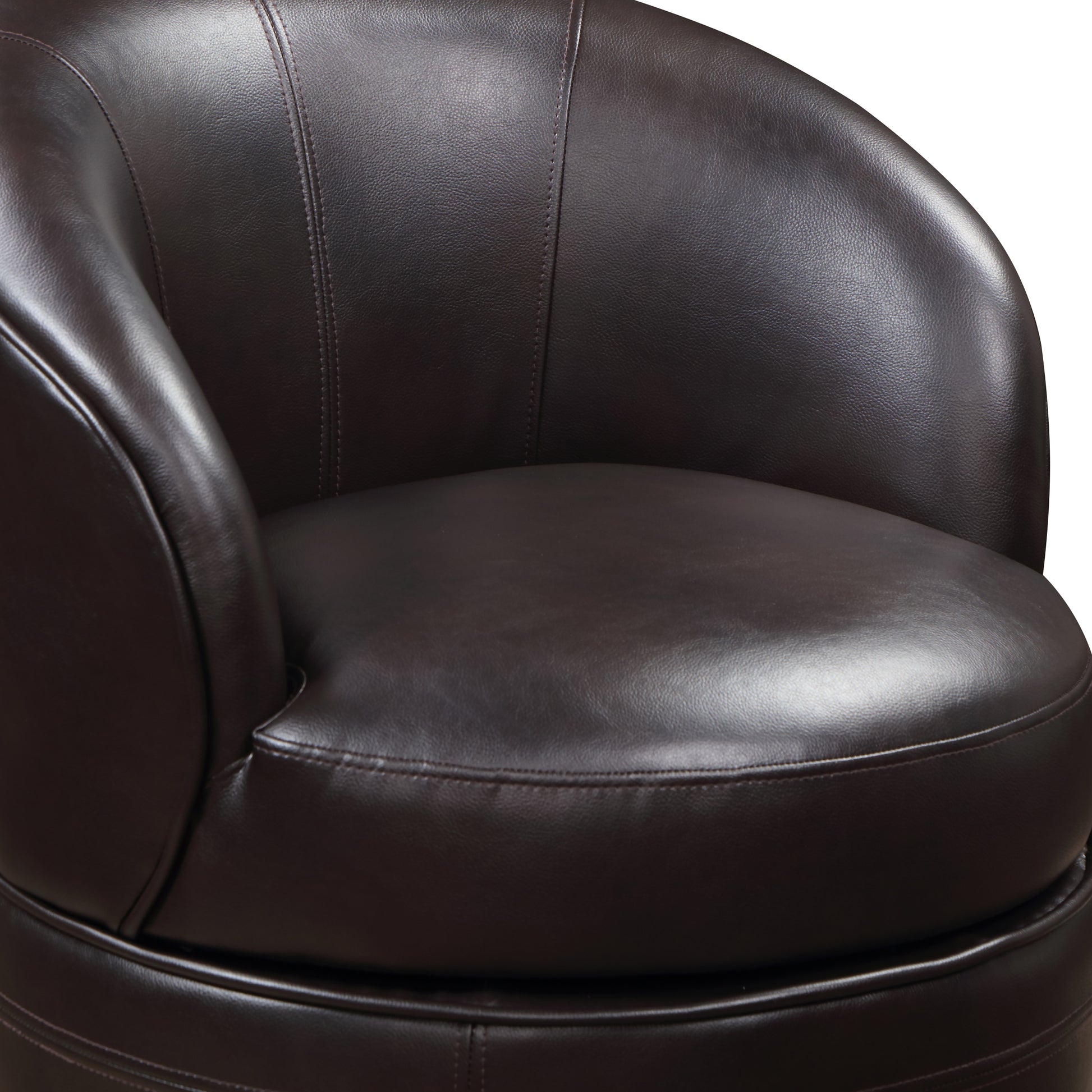 Sophia Swivel Chair Brown Dark Brown Wood