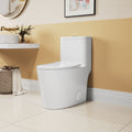 1.1 1.6 Gpf Elongated Comfort Height Floor Mounted One Piece Toiletcupc Certified, Watersense Cetified, Ceramic, White Color, Soft Close Seat White Ceramic