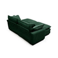 Two Seater Theater Sofa With 2 Footrest, 2 Seater Sofa With Ottoman For Small Living Spaces,Green Corduroy Green Corduroy 2 Seat