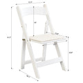 Upholstered Folding Chair,Space Saving, Easy To Carry, ,4Pcs,Beige Cushion White Shelf,Dining Room Beige White Wood