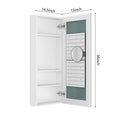 15'' W X 36'' H Bathroom Mirror Medicine Cabinet Wooden Door Medicine Cabinets For Bathroom, Wall Mounted Recessed Or Surface, Bathroom Mirror With Storage, Right Opening Door White Engineered Wood