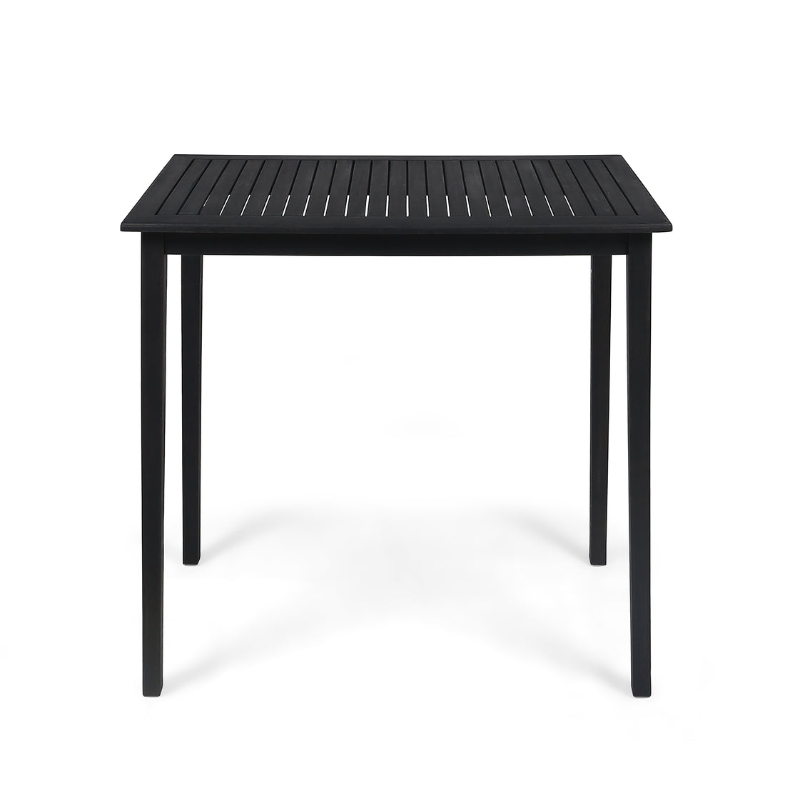 Outdoor Minimalist Acacia Wood Rectangle Bar Table Dark Gray Dark Gray Garden & Outdoor Minimalist Acacia Wood