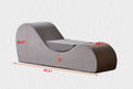 Solace Chaise Lounge Chair Relaxation, Ergonomic Design With Soft Yet Firm High Density Foam Core, Removable Machine Washable Cover, Grey Grey Polyurethane