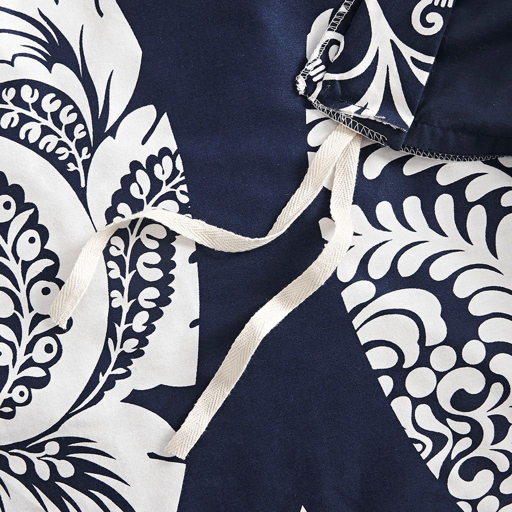 6 Piece Printed Duvet Cover Set Queen Multicolor Polyester