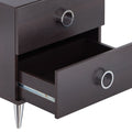 Elms Espresso Finish Accent Table Espresso Synthetic Wood