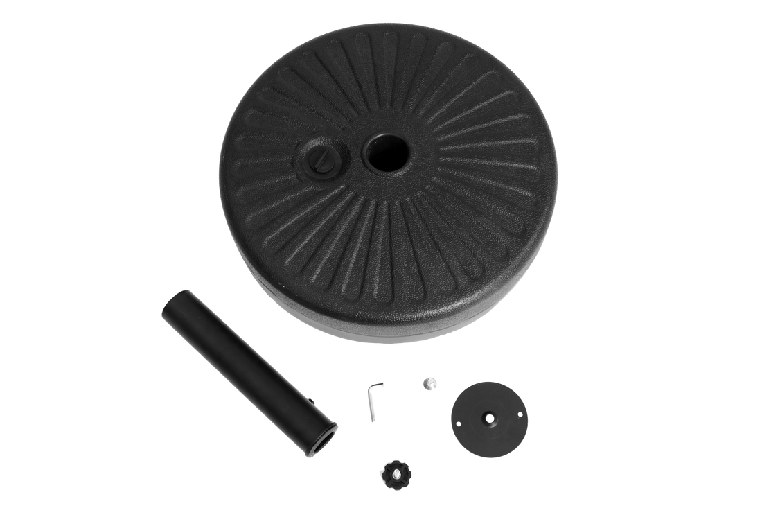 Umbrella Base Black Plastic