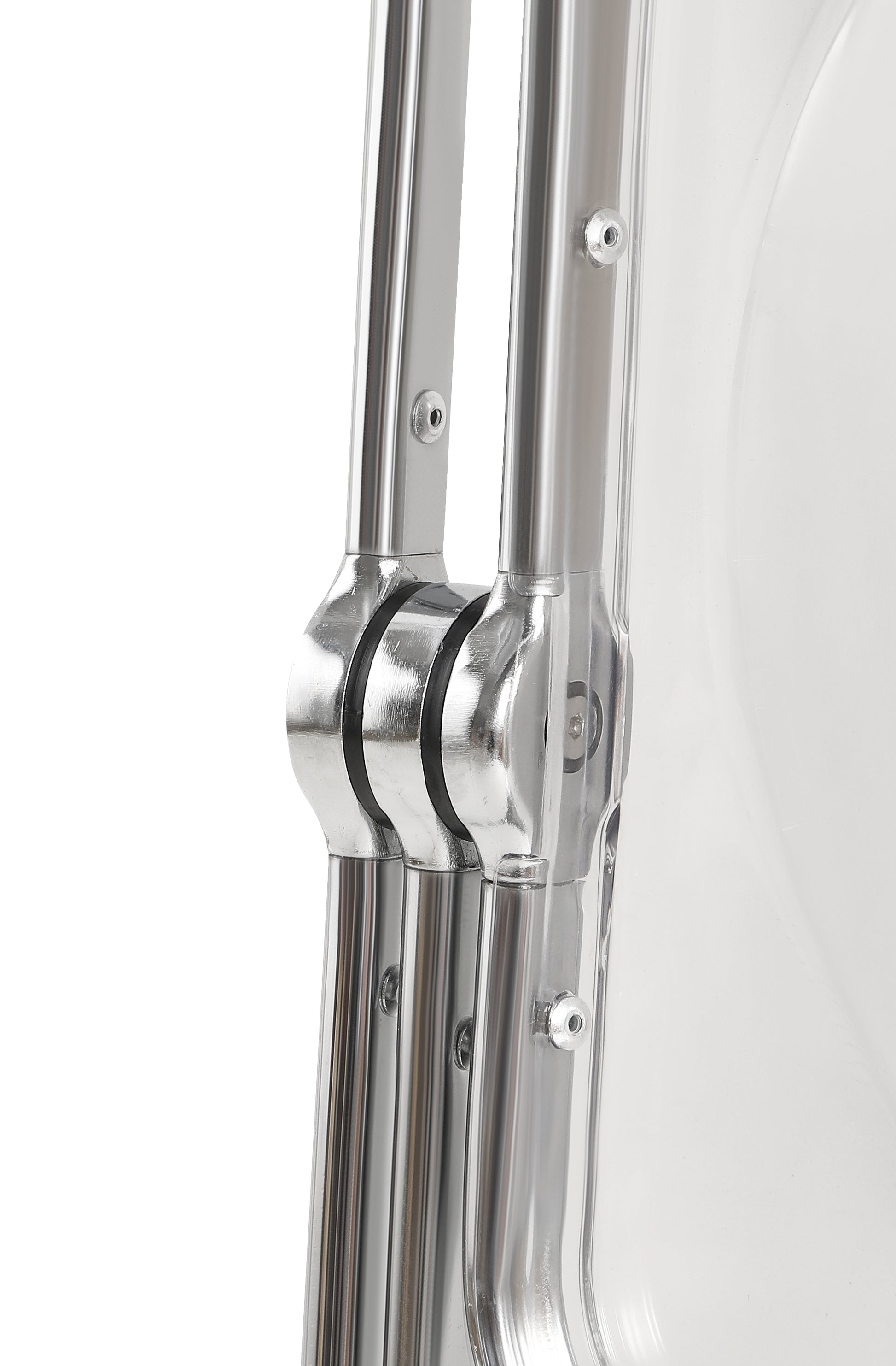 Folding Chair Transparent Chairs Ghost Stackable Crystal Folding Chair Pc Plastic Living Room Seat Chrome Frame And Foldable Acrylic Chair Fo O Clear Clear Pc