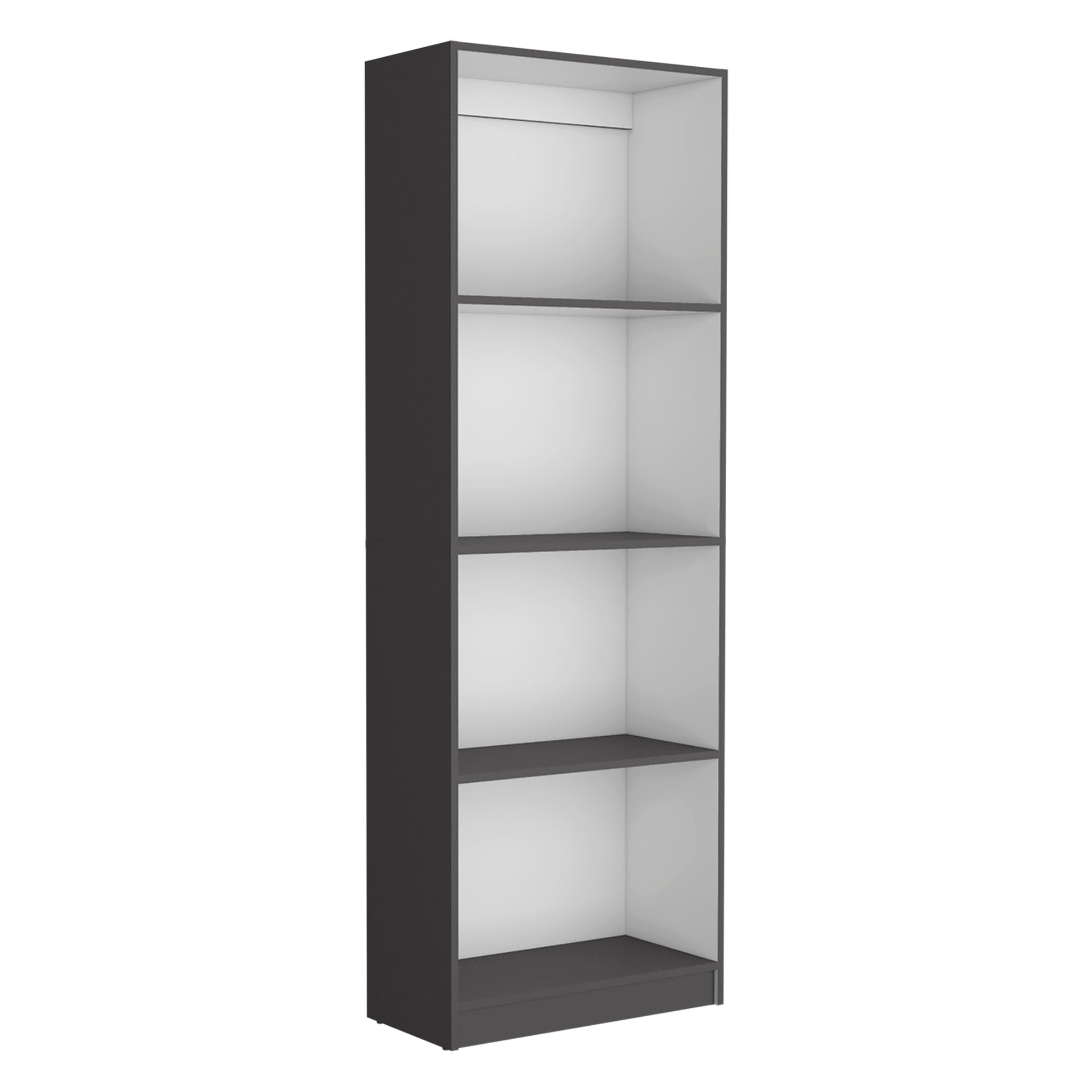 Aynor 3 Piece Home Bookcase Set, 74" Wide With 12 Shelves And 2 Door Cabinetliving Room Set Matt Gray White Multicolor Office Modern Particle Board