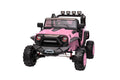 24V 9Ah Ride On Toy For Big Kids, 2 Seater Powered Ride On Truck Car With Remote,Pink Pink Abs