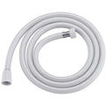 Pvc Shower Hose 59 Inches Extra Long Smooth Handheld Shower Hose Flexible Anti Kink Handheld Shower Head Hose With Brass Spin Inner Core White White Plastic