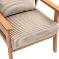 Leisure Chair With Solid Wood Armrest And Feet, Leisure Chair, Wood Frame, Velvet, Solid Rubber Wood Legs, Mid Century Modern Accent Chair, For Living Room Bedroom Studio Chair,Two Packs Camel Corduroy