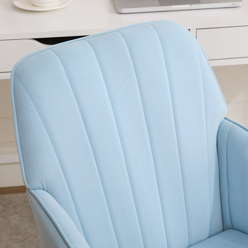 Ty Office Chair Baby Blue Velvet