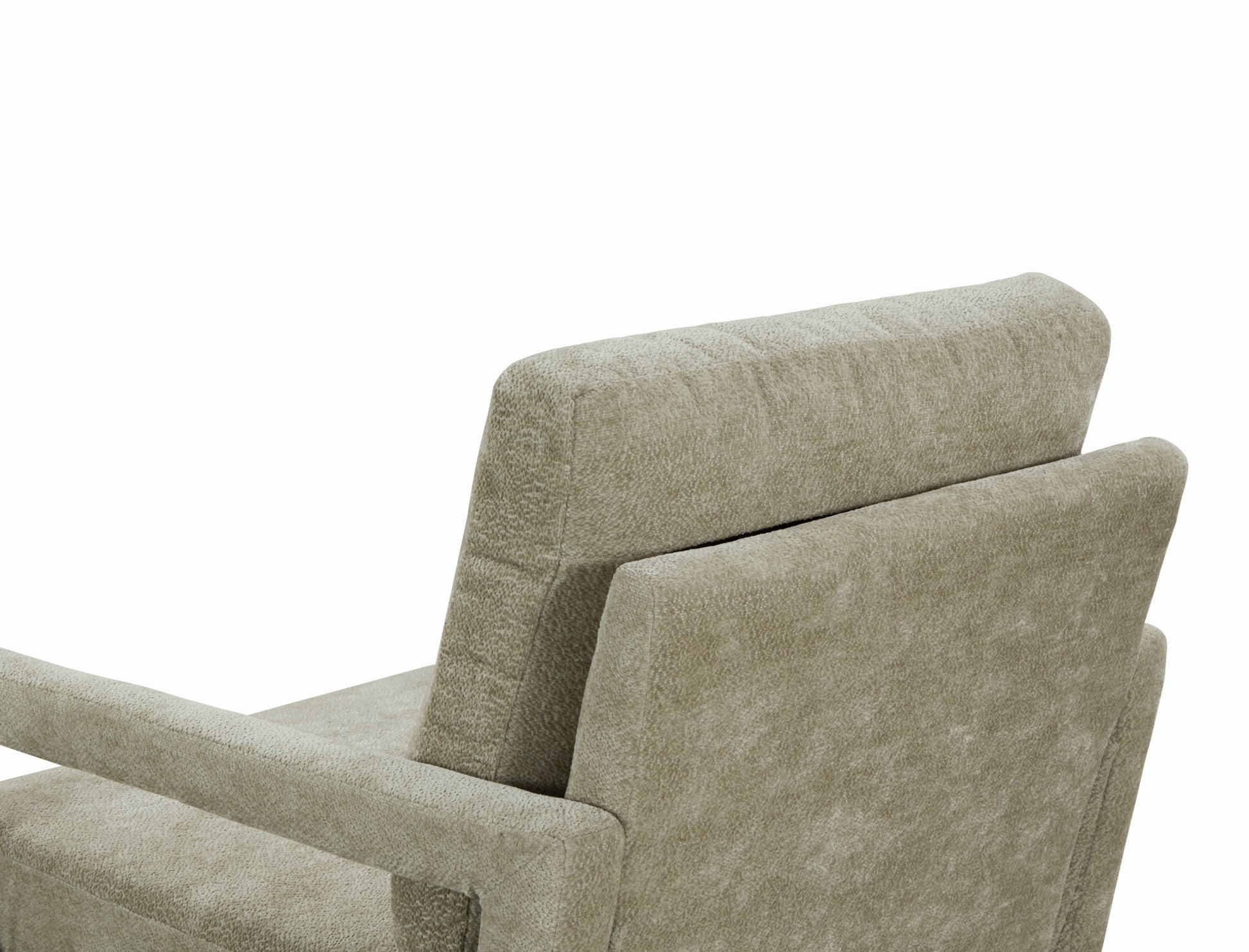 Mid Century Armchairaccent Chair With Chenille Armrest & Soft Cushion For Living Room, Bedroom, Home Office, Study, Light Grey Gray Foam Wood Fabric