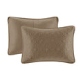 Reversible Bedspread Set Mocha Queen Mocha Cotton