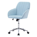 Ty Office Chair Baby Blue Velvet