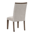 Contemporary Design Dining Side Chairs Set Of 2, Brown Finish Wooden Furniture Brown Dining Room Contemporary Side Chair Set Of 2 Wood