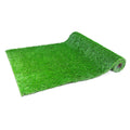 2Pack 3.3Ftx10Ft Artificial Grass Realistic Synthetic Thick Fake Faux Grass Rug Astroturf Carpet Landscape For Dogs Indoor Outdoor Garden Lawn Mat, With Drainage Holes Green Polypropylene