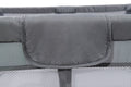 Fabric Baby Playpen, Baby Fence Play Area With Anti Slip Base Gray Fabric Metal
