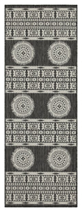 Sunshine Gc Har2023 Anthracite 7 Ft. 10 In. X 10 Ft. 3 In. Indoor Outdoor Area Rug Anthracite Polyester Polypropylene