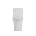 1.1 1.6 Gpf Elongated Comfort Height Floor Mounted One Piece Toilet, Cupc Certified, Watersense Cetified, Ceramic, White Color, Soft Close Seat White Ceramic