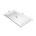 Glasstone Shower Base Smc Solid White Finish 6032 White Bathroom Stainless Steel