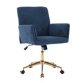 Ts Office Chair Blue Corduroy